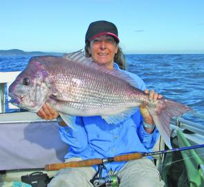 Deb Peters smashed her previous 5kg PB with this 7.4kg screamer.